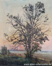 Ellenserdammertief, Beim Zollhaus, um 1960, 61x74,5 cm, Öl auf Leinwand, Privatbesitz (WV-Nr. 699)