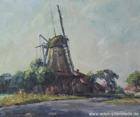Bagband, Mühle, 1960er, 50x43 cm, Öl auf Leinwand, Privatbesitz (WV-Nr. 848)