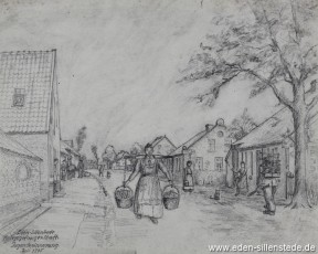Erinnerung, Jugenderinnerung, 1945, 22x18 cm, Bleistift auf Papier, Nachlass Arthur Eden (WV-Nr. 359)