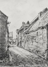 Jever, Stadt, Rösterföhr, 1940er, Kohlezeichnung, Besitz Landkreis Friesland (WV-Nr. 651)
