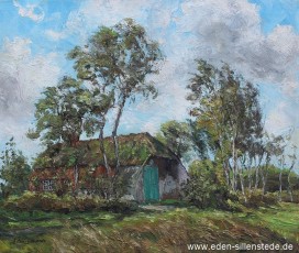 Leerhafe, Bei Leerhafe, 1960er, 67x56,5 cm, Öl auf Leinwand, Privatbesitz (WV-Nr. 489)