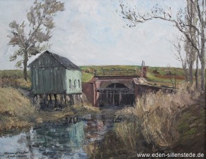 Mariensiel, Sieltor, 1957, 65x50 cm, Öl auf Leinwand, Privatbesitz (WV-Nr. 545)