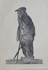 Portrait, Dude Nietmann, 1920er, 13x20 cm, Lithographie, Nachlass Arthur Eden (WV-Nr. 280)