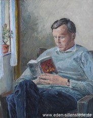 Portrait, Egon Eggers, 1970, 50x62 cm, Öl auf Leinwand, Nachlass Arthur Eden (WV-Nr. 87)