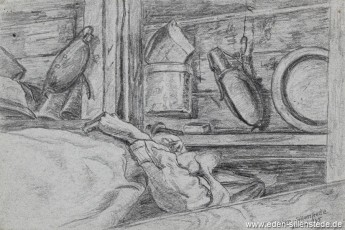 Portrait, Heinz Leich, 1945, 22,5x15 cm, Bleistift auf Papier, Nachlass Arthur Eden (WV-Nr. 415)