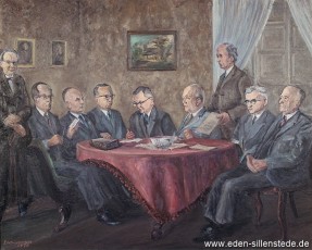 Portrait, Museumsvorstand, 1970, 100x80 cm, Öl auf Leinwand, Besitz Schlossmuseum Jever (WV-Nr. 748)