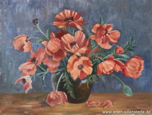 Stilleben, Mohnblumen, 1920-30er, 66x50 cm, Öl auf Leinwand, Privatbesitz (WV-Nr. 497)