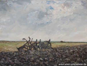 Varel, Dangastergroden, 1963, 59x45 cm, Öl auf Leinwand, Nachlass Arthur Eden (WV-Nr. 55)