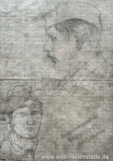 Portrait, Heinrich Fahnster 1945, 14,5x21 cm, Bleistift auf Papier, Privatbesitz (WV-Nr. 1697)