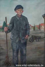 Portrait, Johann Claßen, 1950er, 41x59,5 cm, Öl auf Leinwand, Privatbesitz (WV-Nr. 1708)