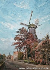 Varel, Mühle, 1962, 53x70 cm, Öl auf Leinwand, Privatbesitz (WV-Nr. 1771)