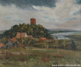 Graudenz, Schloßberg, 1943, 55x45 cm, Öl auf Leinwand, Privatbesitz (WV-Nr. 1106)