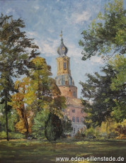 Jever, Stadt, Schloss, 1970er, 62,5x80,5 cm, Privatbesitz (WV-Nr. 880)