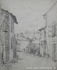 Mondigny, 1940, 19,5x23,5 cm, Bleistift auf Papier, Nachlass Arthur Eden (WV-Nr. 355)