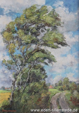 Moorhausen, Bösselhausen, 1960er, 50x70 cm, Öl auf Leinwand, Privatbesitz (WV-Nr. 1123)