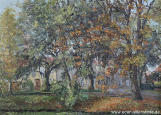 Neuenburg, Schloss, 1950er, 70x50,5 cm, Öl auf Leinwand, Privatbesitz (WV-Nr. 948)