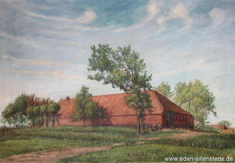 Oldorf, Hof Becker Tammhausen, 1920-30er, 116x80,5 cm, Öl auf Leinwand, Privatbesitz (WV-Nr. 1350)