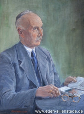 Portrait, Dr. Hans Siuts, 1956, 48x61 cm, Öl auf Leinwand, Privatbesitz (WV-Nr. 1309)