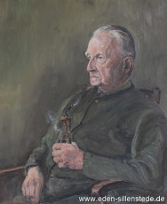Portrait, Dr. Hermann Siuts, 1969, 50,2x60,5 cm, Öl auf Leinwand, Privatbesitz (WV-Nr. 1208)
