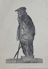 Portrait, Dude Nietmann, 1920er, 13x20 cm, Lithographie, Nachlass Arthur Eden (WV-Nr. 280)