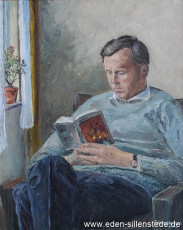 Portrait, Egon Eggers, 1970, 50x62 cm, Öl auf Leinwand, Nachlass Arthur Eden (WV-Nr. 87)