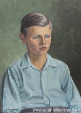 Portrait, Gerd Gerdes, 1947, 35x48,5 cm, Öl auf Leinwand, Privatbesitz (WV-Nr. 477)