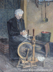 Portrait, Gesine Stoffers, 1950-60er, 49x64,5 cm, Beistz (WV-Nr. 882)