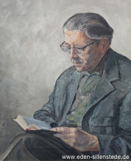 Portrait, Hans-Robert Knopf, 1964, 40x49 cm, Öl auf Karton, Besitz Heimatverein Varel (WV-Nr. 534)