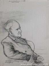 Portrait, Heinrich Gerhard Frerichs, 1920-30er, 29,5x39,5 cm, Bleistiftzeichnung, Nachlass Arthur Eden (WV-Nr. 273)