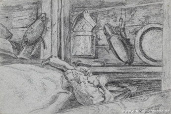 Portrait, Heinz Leich, 1945, 22,5x15 cm, Bleistift auf Papier, Nachlass Arthur Eden (WV-Nr. 415)