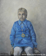 Portrait, Katharina Eden, 1971, 44,5x54,5 cm, Öl auf Leinwand, Nachlass Arthur Eden (WV-Nr. 86)