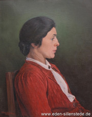 Portrait, Mariechen Hildebradt, 1946, 44,5x56,5 cm, Öl auf Leinwand, Privatbesitz (WV-Nr. 1296)