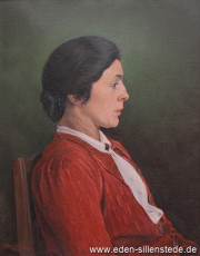 Portrait, Mariechen Hildebrandt, 1946, 44,5x56,5 cm, Öl auf Leinwand, Privatbesitz (WV-Nr. 1296)