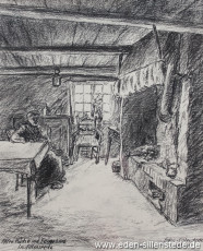 Portrait, Oma Badberg, 1928, 21x26 cm, Kohlezeichnung, Privatbesitz (WV-Nr. 1168)