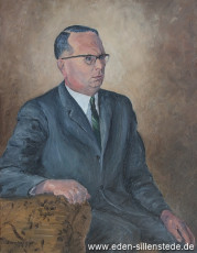 Portrait, Ommo Ommen, 1971, 50x64,5 cm, Öl auf Leinwand, Nachlass Arthur Eden (WV-Nr. 144)