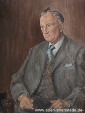 Portrait, Otto Becker, 1972, 48,2x64 cm, Öl auf Leinwand, Privatbesitz (WV-Nr. 1351)