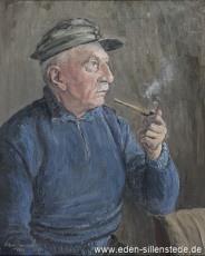 Portrait, Theodor Gerdes, 1961, 44x54 cm, Öl auf Leinwand, Privatbesitz (WV-Nr. 962)