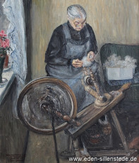Portrait, Trinke Mary Meyer in Cleverns, 1961, 61x71 cm, Öl auf Leinwand, Nachlass Arthur Eden (WV-Nr. 84)