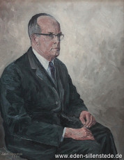 Portrait, Wilke Otten, 1970, 50x64cm, Öl auf Leinwand, Privatbesitz (WV-Nr. 929)