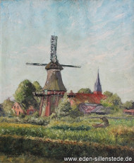 Remels, Mühle, 1962, 50,7x60,5 cm, Öl auf Leinwand, Nachlass Arthur Eden (WV-Nr. 138)