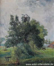 Sandel, Das Storchennest, 50x60 cm, Öl auf Leinwand, Privatbesitz (WV-Nr. 963)