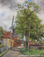 Seefeld, Mühle, 1969, 54,5x70,5 cm, Öl auf Leinwand, Privatbesitz (WV-Nr. 1200)