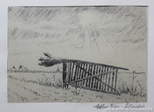 Sillenstede, Rollboom, 1920er, 20x14 cm, Radierung, Privatbesitz (WV-Nr. 18)