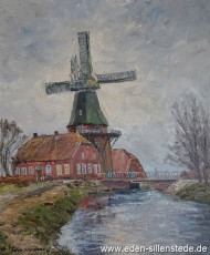 Spetzerfehn, Mühle, 1960er, 60x70 cm, Öl auf Leinwand, Privatbesitz (WV-Nr. 1372)