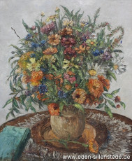 Stilleben, Blumenstrauß, 1960er, 42,5x55,5 cm, Öl auf Holz, Nachlass Arthur Eden (WV-Nr. 82)