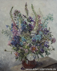 Stilleben, Bunter Blumenstrauß, 1960er, 70x87 cm, Besitz Landkreis Friesland (WV-Nr. 632)