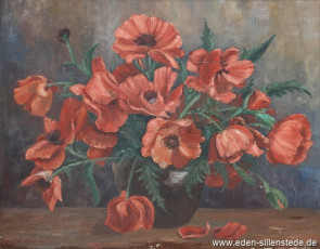 Stilleben, Mohnblumen, 1920er, 61,5x49 cm, Öl auf Leinwand, Privatbesitz (WV-Nr. 1425)