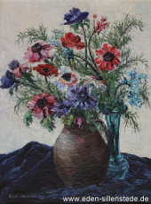 Stillleben, Blumenstrauß, 1950er, 30,2x40,3 cm, Öl auf Leinwand, Privatbesitz (WV-Nr. 969)