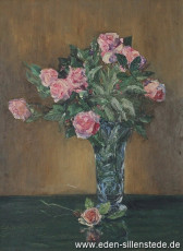 Stillleben, Blumenstrauß in Vase, 1930-40er, 39,5x52,5 cm, Öl auf Karton, Privatbesitz (WV-Nr. 21)