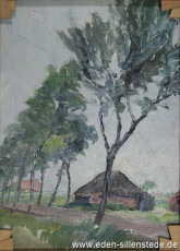 Unbekannter Ort, unvollendet, um 1956, 40x61 cm, Öl auf Leinwand, Privatbesitz (WV-Nr. 852)